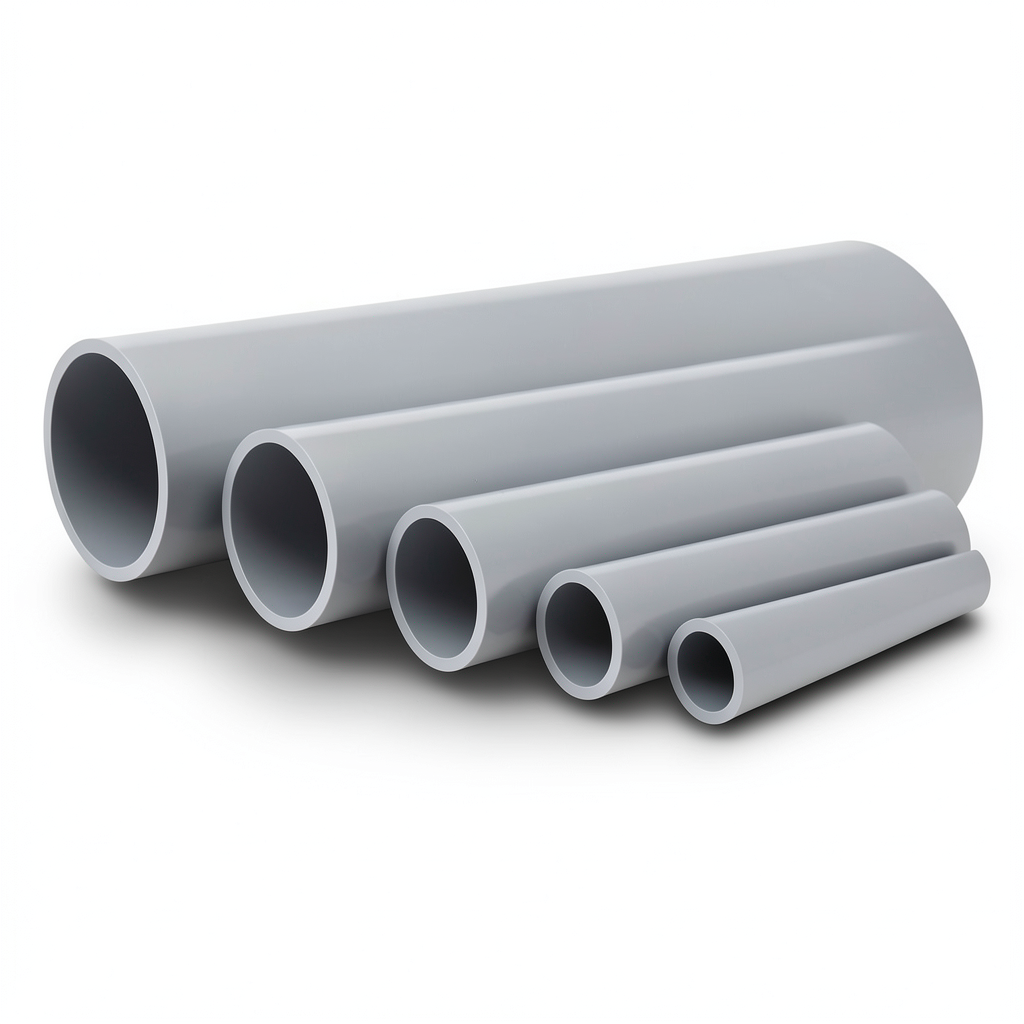 UPVC Pipes Nominal Pressure 10 Bar Outside Diameter 500 mm Thickness 23.9 mm Gray