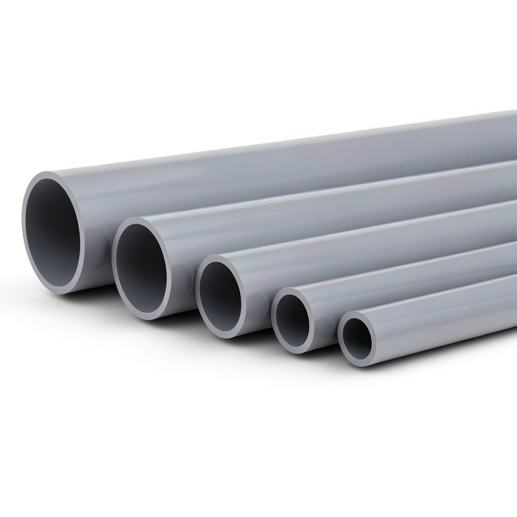 UPVC Pipes Nominal Pressure 10 Bar 400 mm Thickness 19.1 mm Gray