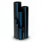 مواسير HDPE سابكو PE 100 ضغط 12.5 بار قطر خارجي 125 مم سمك 9.2 مم لون اسود