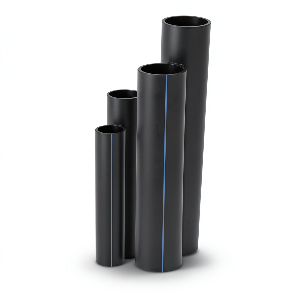 مواسير HDPE SDR 13.6 قطر خارجي 450 مم سمك 33.1 مم لون أسود