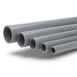 أنابيب UPVC ضغط اسمي 10 بار قطر خارجي 200 مم سمك 9.6 مم لون رمادي