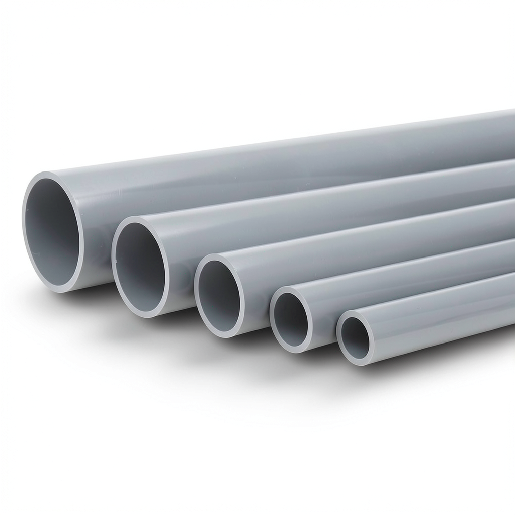 UPVC Pipes Nominal Pressure 10 Bar Outside Diameter 225 mm Thickness 10.8 mm Gray