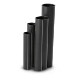مواسير HDPE SDR 13.6 قطر خارجي 500 مم سمك 36.8 مم أسود