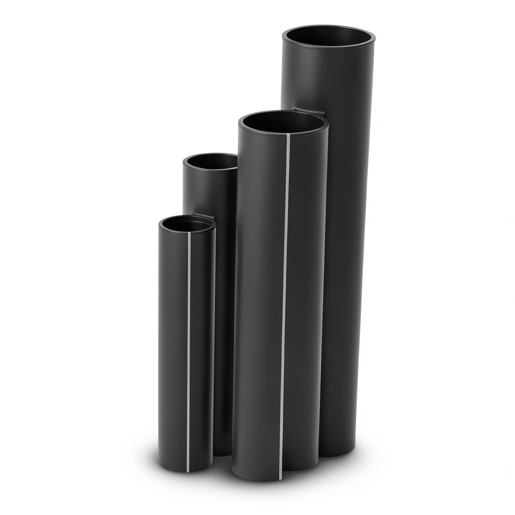 مواسير HDPE SDR 13.6 قطر خارجي 500 مم سمك 36.8 مم أسود