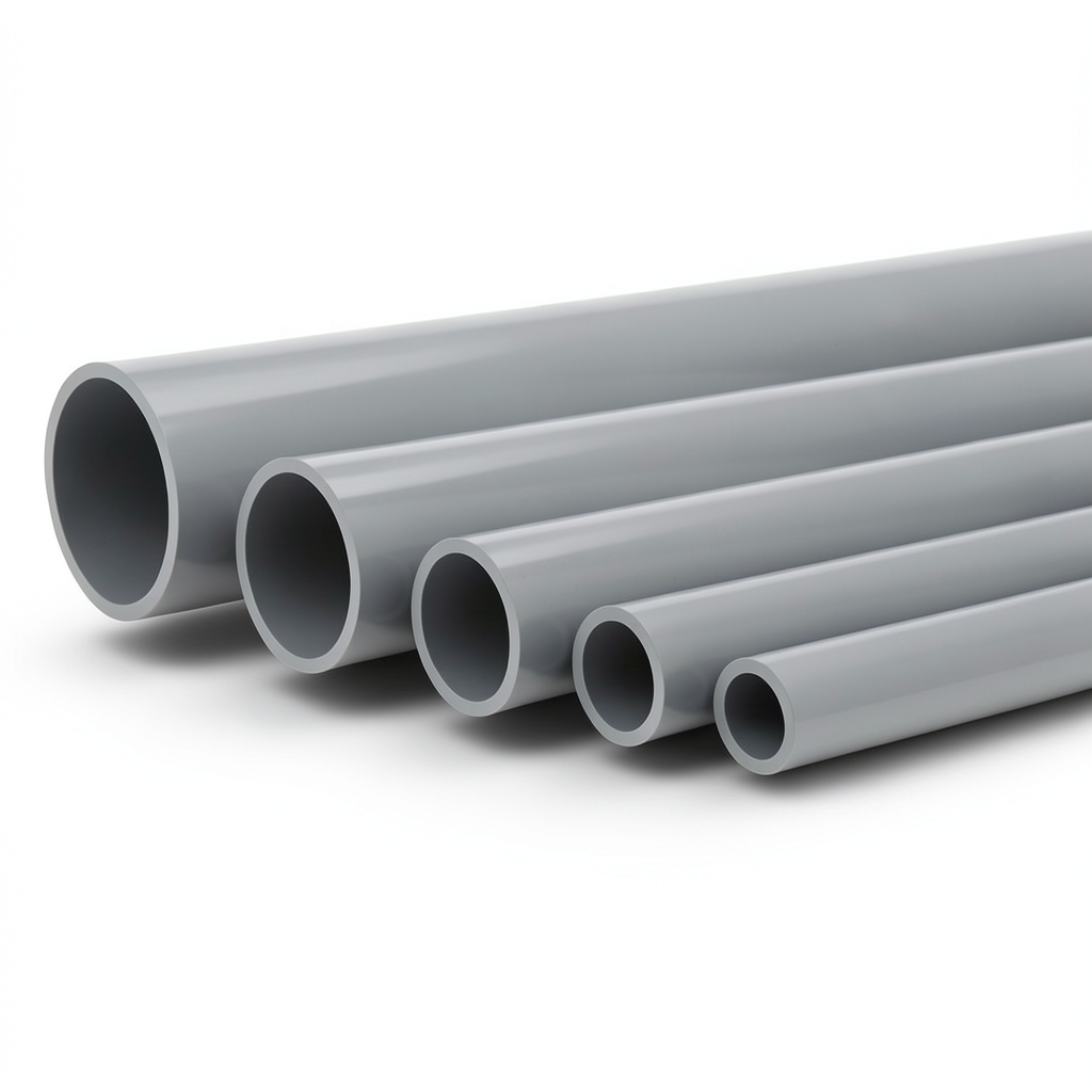 UPVC Pipes Nominal Pressure 10 Bar Outside Diameter 280 mm Thickness 13.4 mm Gray