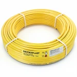 أنابيب HDPE  نيبروبلاست PE 100 ضغط 10 بار قطر خارجي 40 مم سمك 2.4 مم لون أصفر 