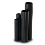 مواسير HDPE SDR 11 قطر خارجي 160 مم سمك 14.6 مم لون أسود