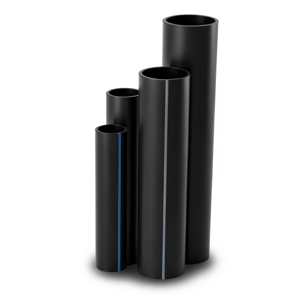 HDPE Pipes SDR 11 Outside Diameter 160 mm Thickness 14.6 mm Black
