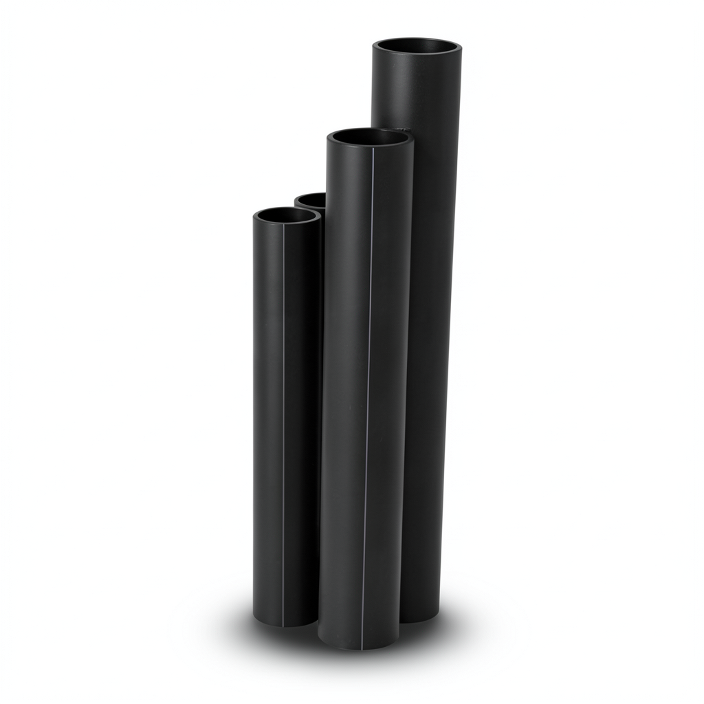 مواسير HDPE SDR 11 قطر خارجي 250 مم سمك 22.7 مم لون أسود