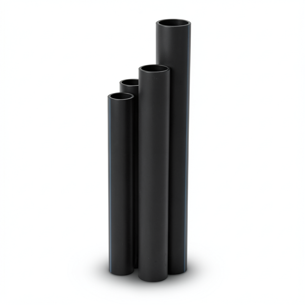 مواسير HDPE SDR 11 قطر خارجي 355 مم سمك 32.2 مم لون أسود