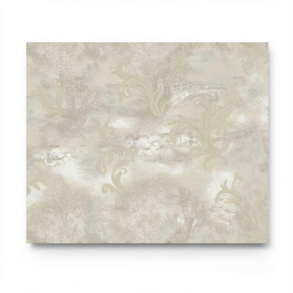 Italian Wall Decoration 10m x 1.06m Beige Color, Model 81580