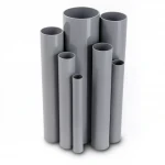UPVC Pipes Modern Technology Nominal Pressure 8.6 Bar Size 4 inch Thickness 3.51 mm Gray Colour
