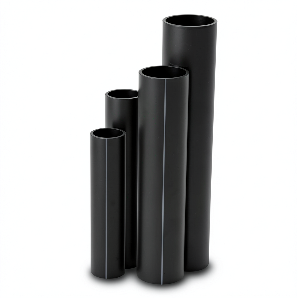 Al-Jawdah HDPE Pipes SDR 11 Outside Diameter 225 mm Thickness 20.5 mm Black
