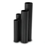 مواسير HDPE الجودة SDR 11 قطر خارجي 225 مم سمك 20.5 مم لون أسود
