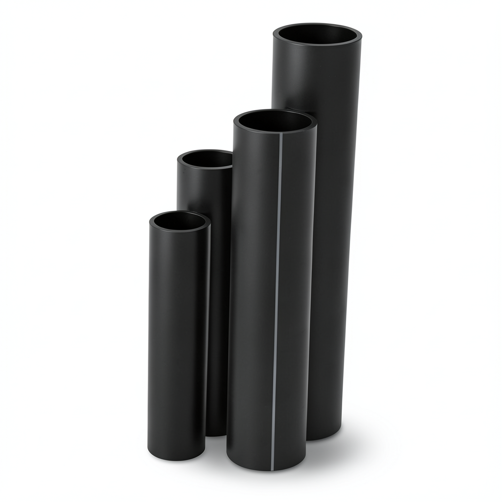 HDPE Pipes SDR 11 Outside Diameter 250 mm Thickness 22.7 mm Black