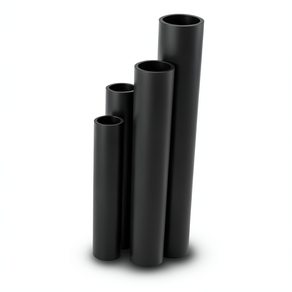 مواسير HDPE SDR 11 قطر خارجي 355 مم سمك 32.2 مم لون أسود