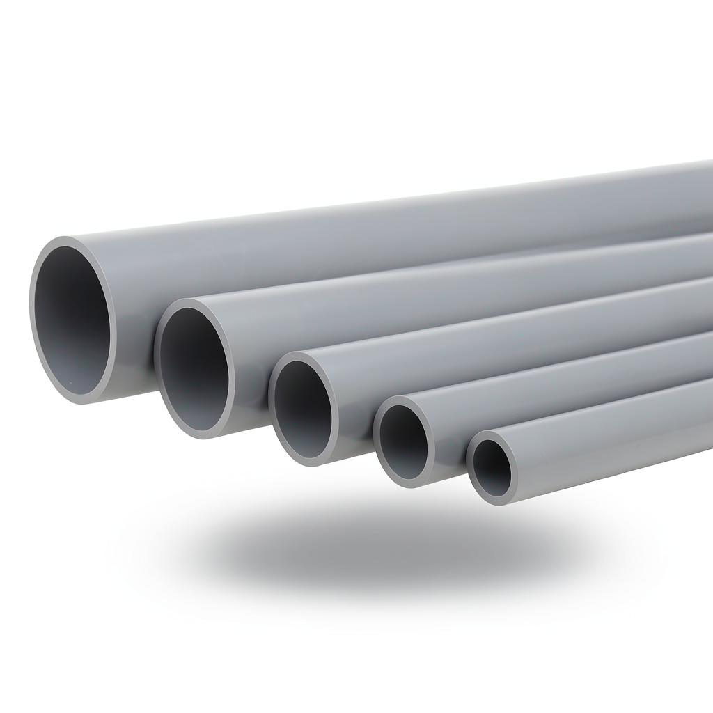 UPVC Pipes 16 Bar Pressure 75 mm OD 5.6 mm Thickness Gray