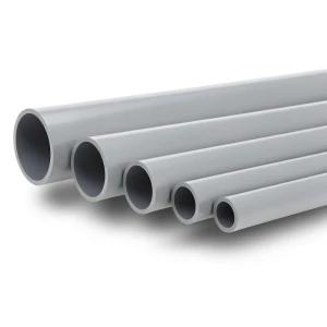 أنابيب UPVC ضغط اسمي 16 بار قطر خارجي 110 مم سمك 8.2 مم لون رمادي