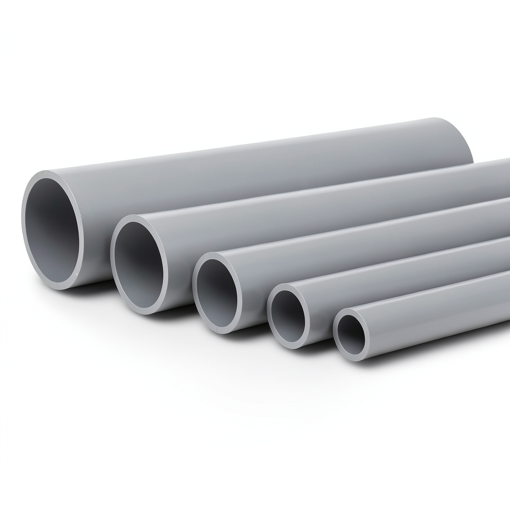 UPVC Pipes Nominal Pressure 16 Bar Outside Diameter 180 mm Thickness 13.4 mm Gray