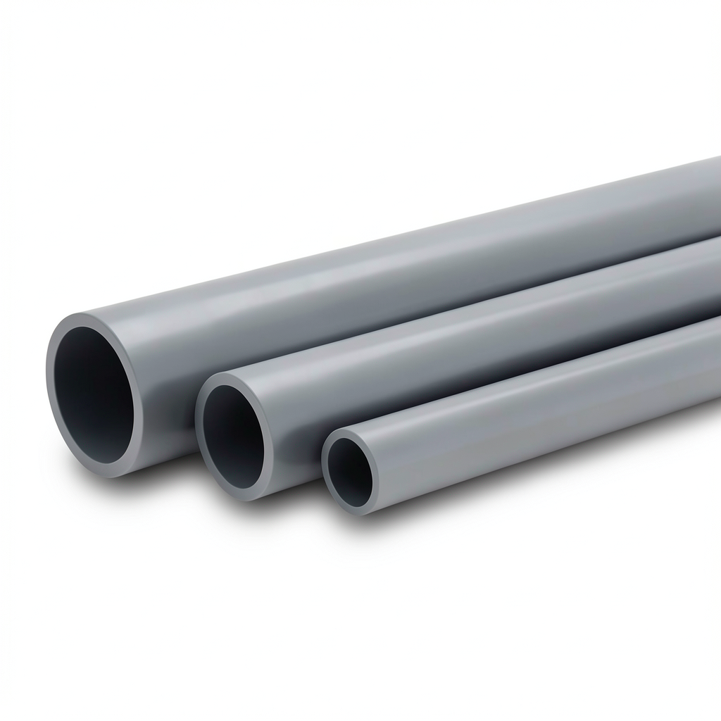 مواسير UPVC جدول 40 مقاس ¼ 1 إنش سمك 3.56 مم لون رمادي