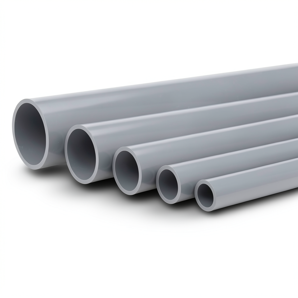 UPVC Pipes 16 Bar Pressure 75 mm OD 5.6 mm Thickness Gray
