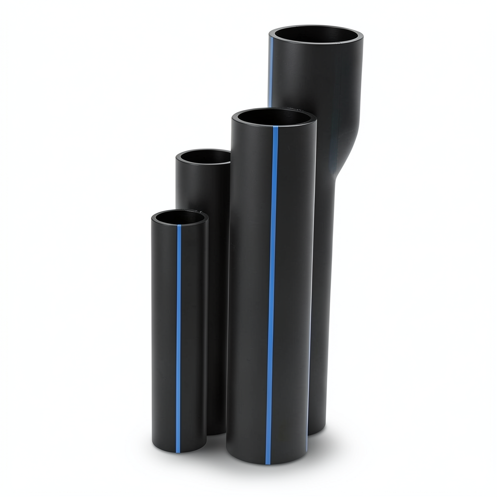 مواسير HDPE SDR 11 قطر خارجي 710 مم سمك 64.5 مم لون أسود