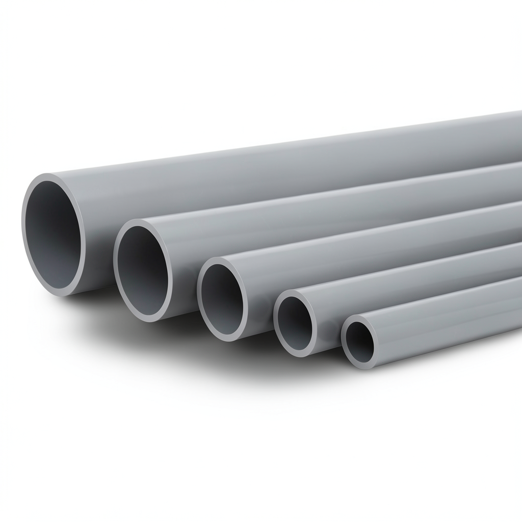 UPVC Pipes Nominal Pressure 16 Bar Outside Diameter 180 mm Thickness 13.4 mm Gray