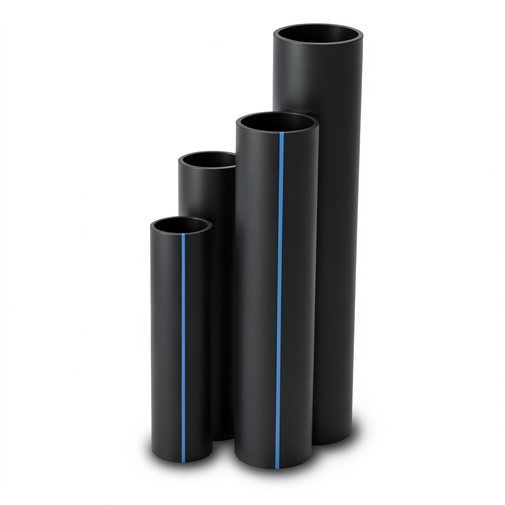 مواسير HDPE SDR 13.6 قطر خارجي 900 مم سمك 66.1 مم لون أسود