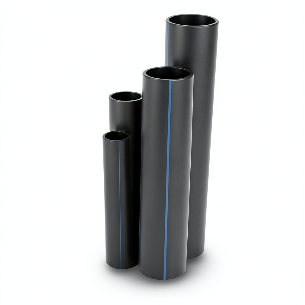 Al-Jawdah HDPE Pipes SDR 21 Size 75 inch Thickness 3.6 mm Black