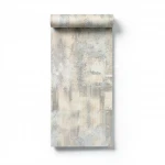 Patterned wallpaper, beige color, length 10 m, width 0.53 m, model 73539 