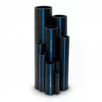 Sappco HDPE Pipes PE 100 Pressure 12.5 Bar Outside Diameter 630 mm Thickness 46.3 mm Black Color