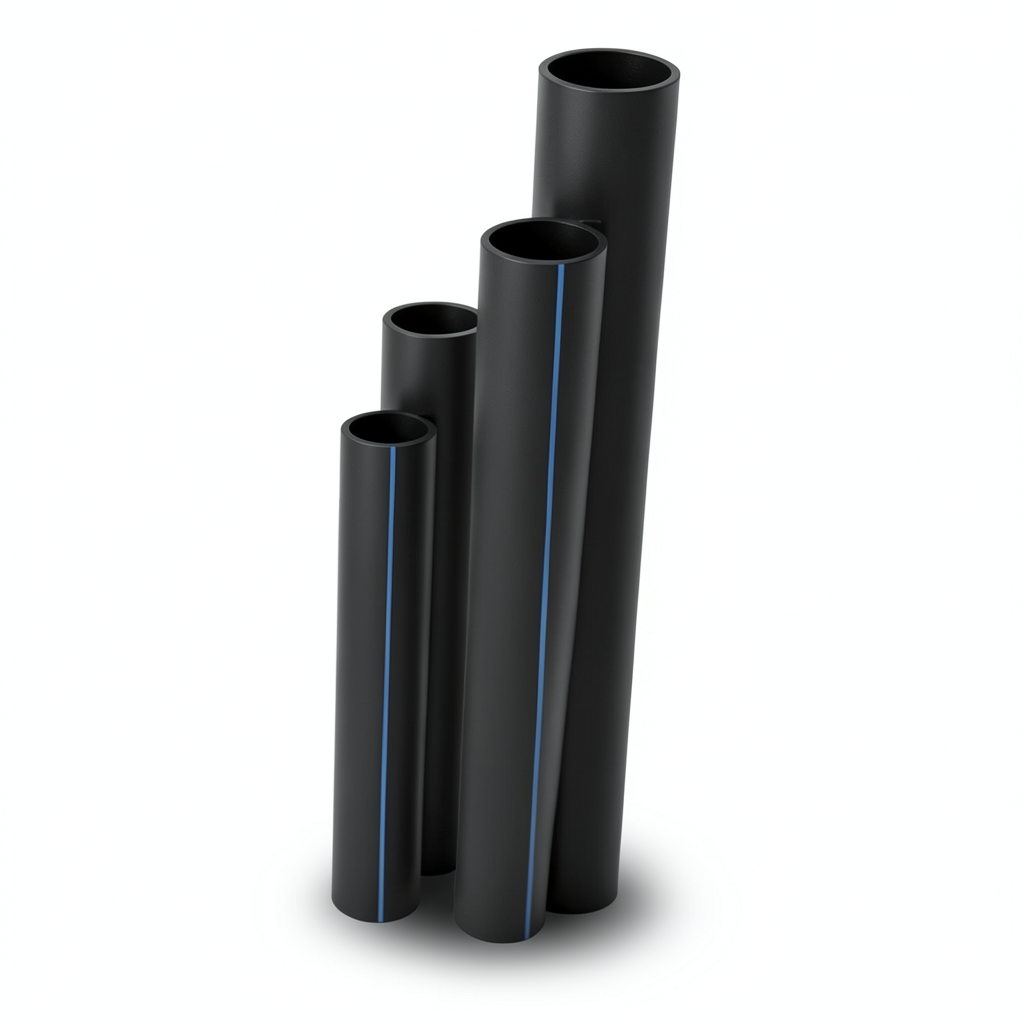 مواسير HDPE SDR 11 قطر خارجي 450 مم سمك 40.9 مم لون أسود