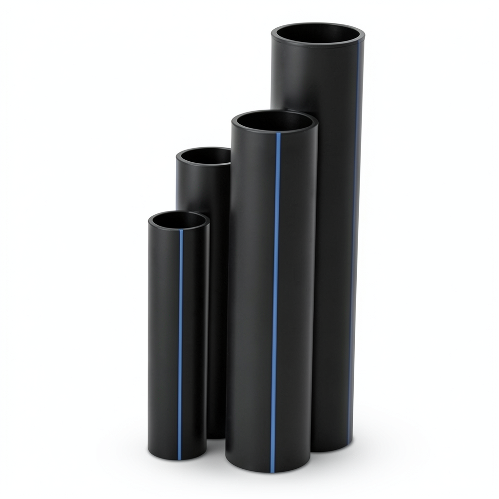 مواسير HDPE SDR 11 قطر خارجي 710 مم سمك 64.5 مم لون أسود