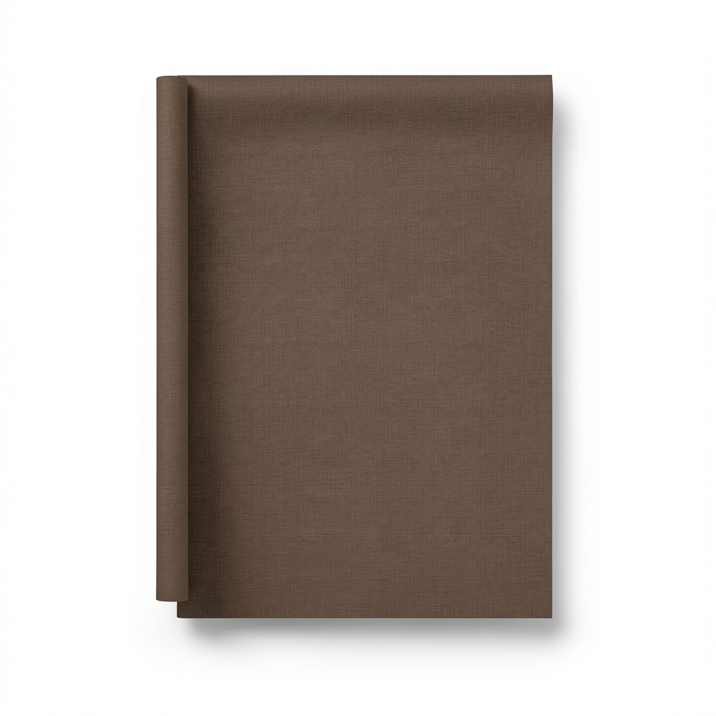 Italian Plain Wallpaper 10m x 0.70m Brown, Model Z76017