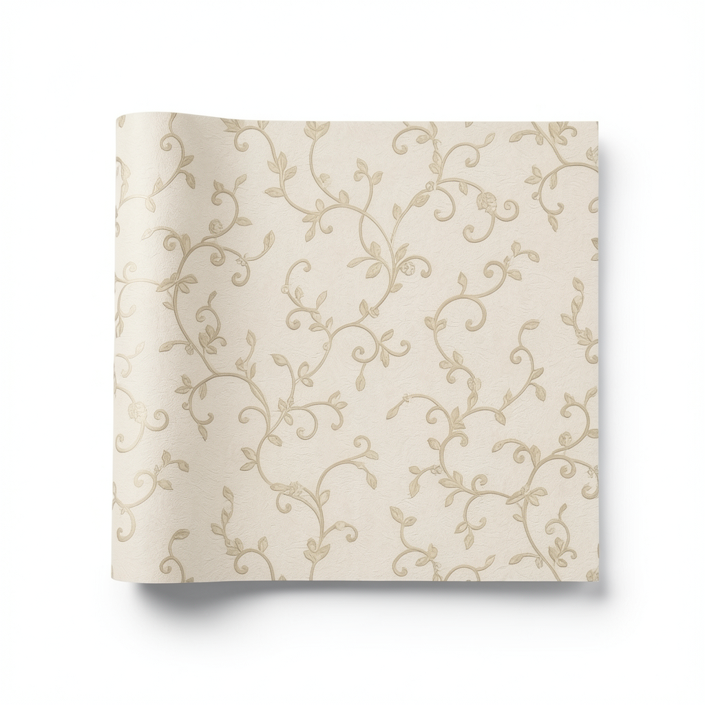 Italian Wallpaper Pattern Design 10m x 1.06m, Beige