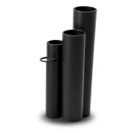 مواسير HDPE SDR 21 مقاس 40 إنش سمك 1.9 مم لون أسود