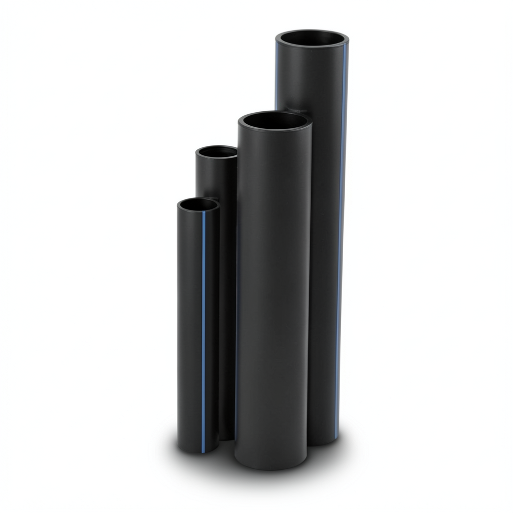 مواسير HDPE الجودة SDR 21 مقاس 63 إنش سمك 3.0 مم لون أسود