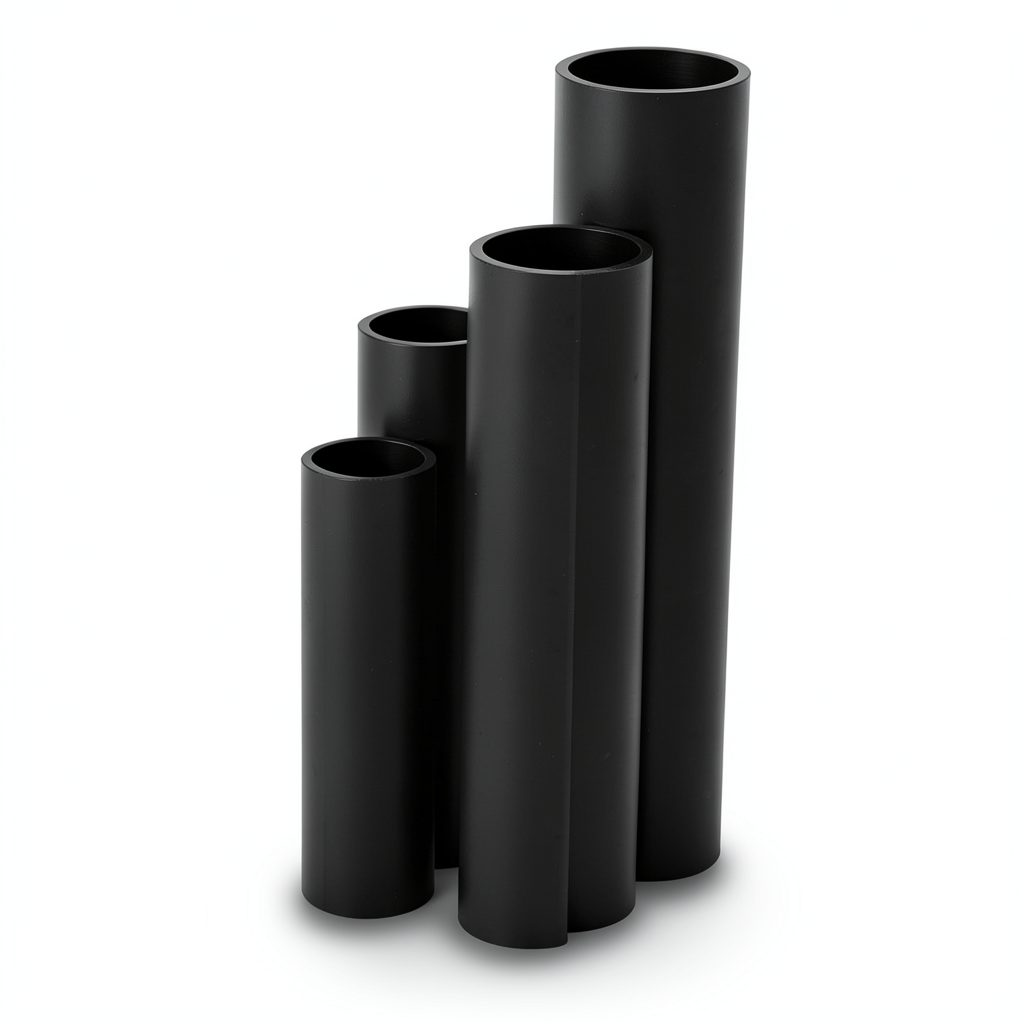 HDPE Pipes SDR 21 Size 125 mm Thickness 6.0 mm Black