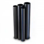 أنابيب HDPE  نيبروبلاست PE 100 ضغط 10 بار قطر خارجي 160 مم سمك 9.5 مم لون اسود