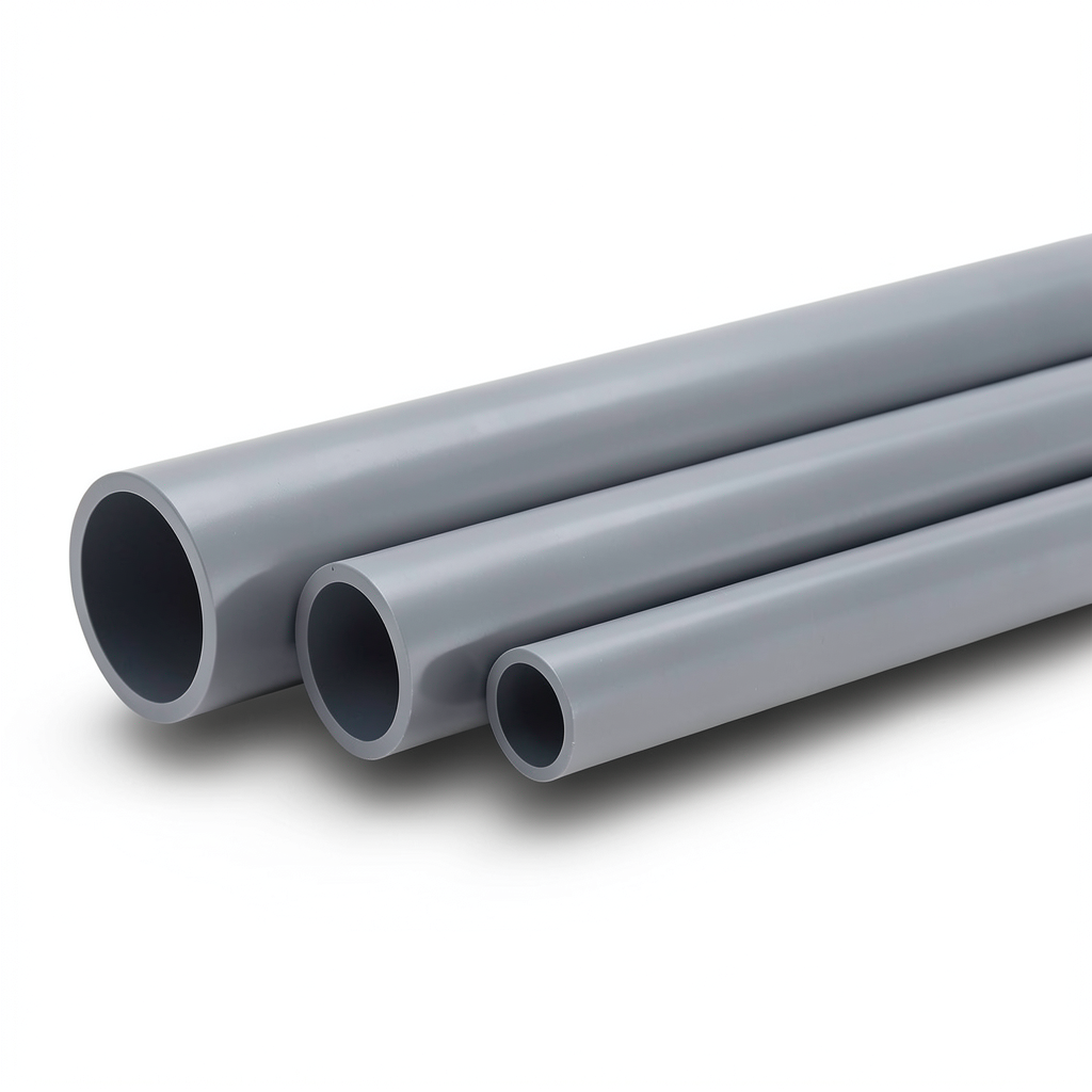 أنابيب UPVC مقاس 2 إنش سمك 1.8 مم لون رمادي ضغط 125 PSI