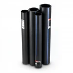 أنابيب HDPE  نيبروبلاست PE 100 ضغط 10 بار قطر خارجي 225 مم سمك 13.4 مم لون اسود