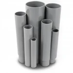 مواسير UPVC الوطني ضغط 21.7 بار  مقاس 1 إنش سمك 2.5 مم لون رمادي