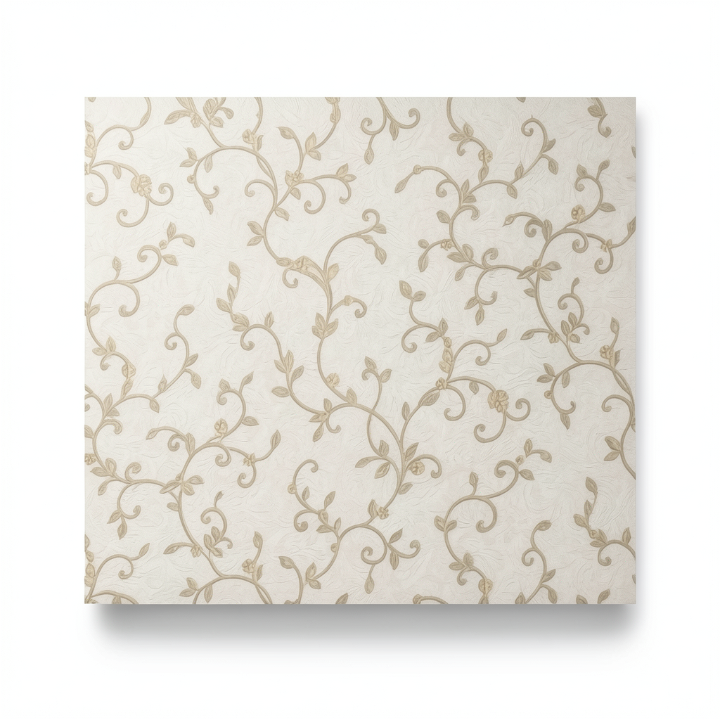 Italian Wallpaper Pattern Design 10m x 1.06m, Light Beige
