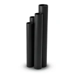 HDPE Pipes SDR 21 Outside Diameter 200 mm Thickness 9.6 mm Black