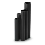 أنابيب HDPE نسبة الأبعاد القياسية 21 قطر خارجي 400 مم سمك 19.1 مم لون أسود
