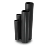 أنابيب HDPE نسبة الأبعاد القياسية 21 قطر خارجي 710 مم سمك 33.9 مم لون أسود