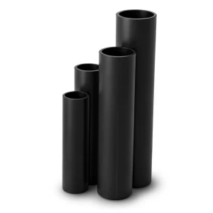أنابيب HDPE نسبة الأبعاد القياسية 21 قطر خارجي 560 مم سمك 26.7 مم أسود