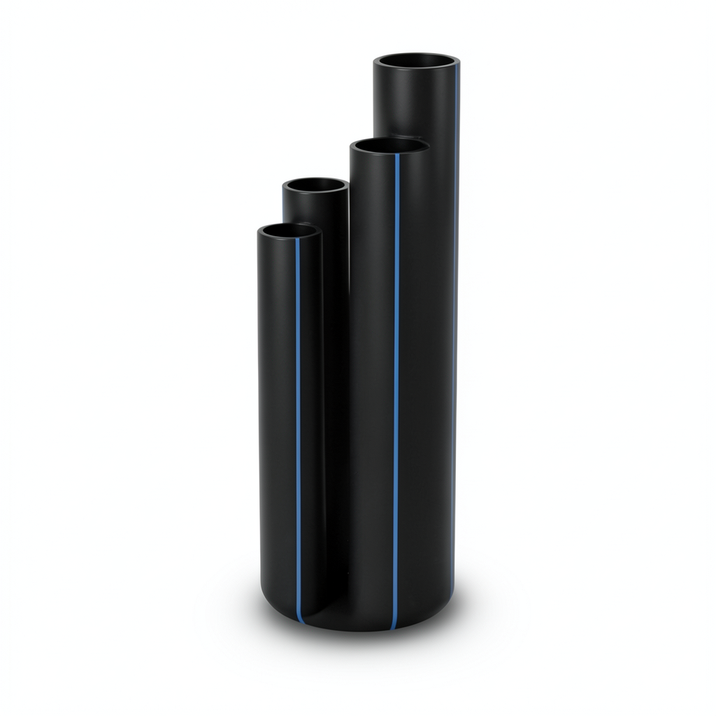 أنابيب HDPE SDR21 قطر خارجي 1000 مم سمك 47.7 مم لون أسود
