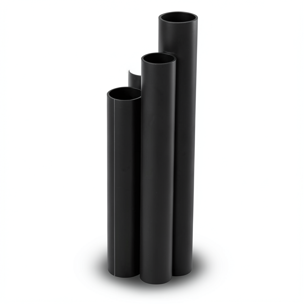 أنابيب HDPE SDR17 قطر خارجي 50 مم سمك 3.0 مم لون أسود