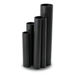 HDPE Pipes SDR 21 Outside Diameter 200 mm Thickness 9.6 mm Black